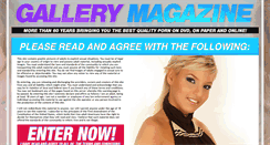 Desktop Screenshot of gallerymagazine.com